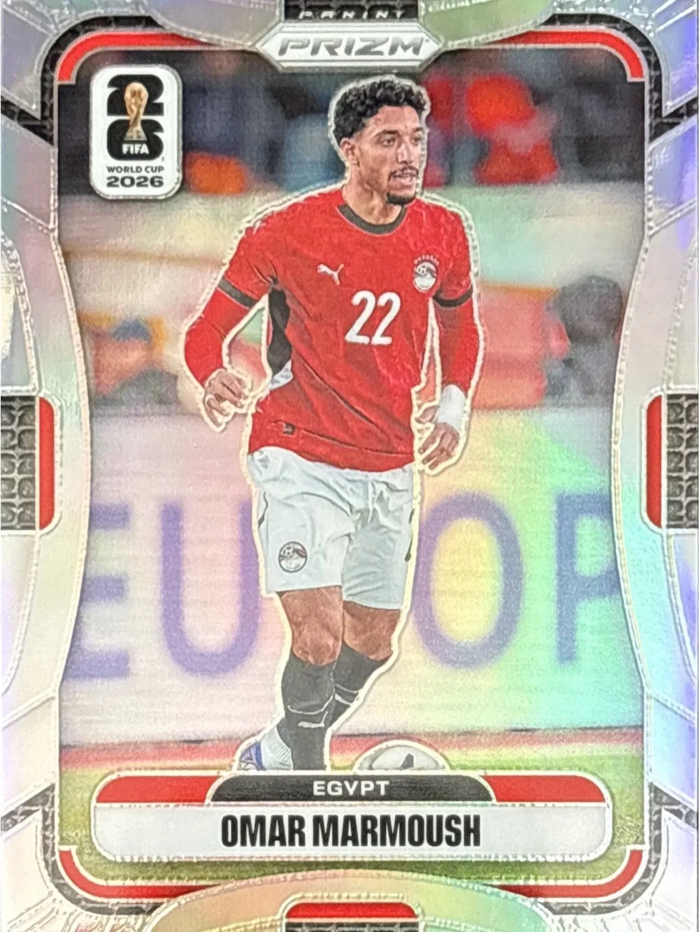 Panini Prizm Omar Marmoush Soccer Trading Card